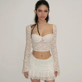 Baby Doll Lace Two-Piece Set